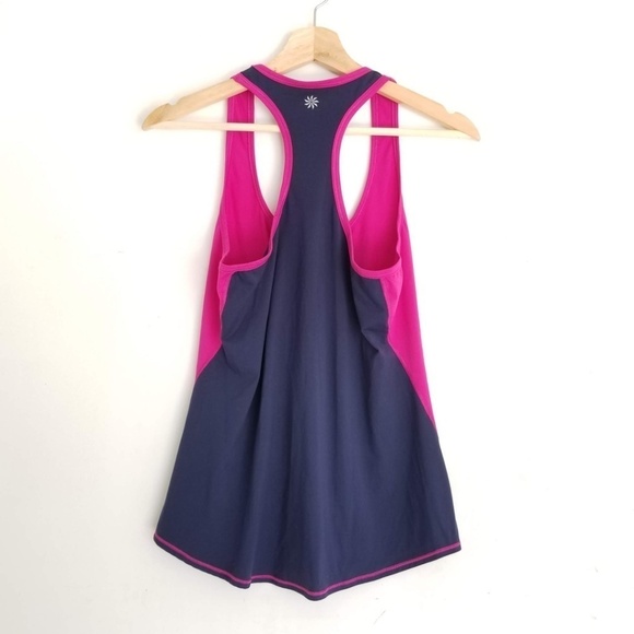 Athleta Color Block Chi Tank Top Racerback Small - Picture 2 of 4